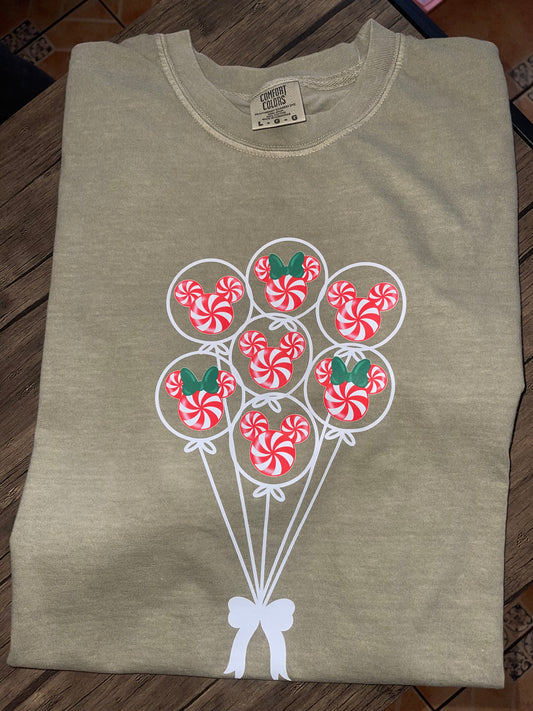 Minnie Peppermint Candy Balloons T-shirt